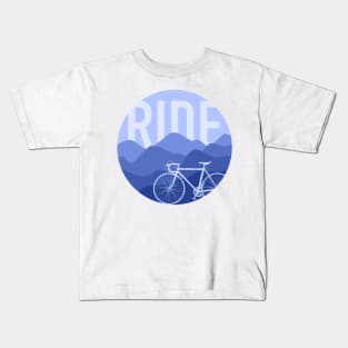 Ride - Road Bike Vintage Colors Kids T-Shirt